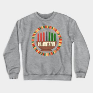 Kwanzaa Kinara Candle Logo Crewneck Sweatshirt